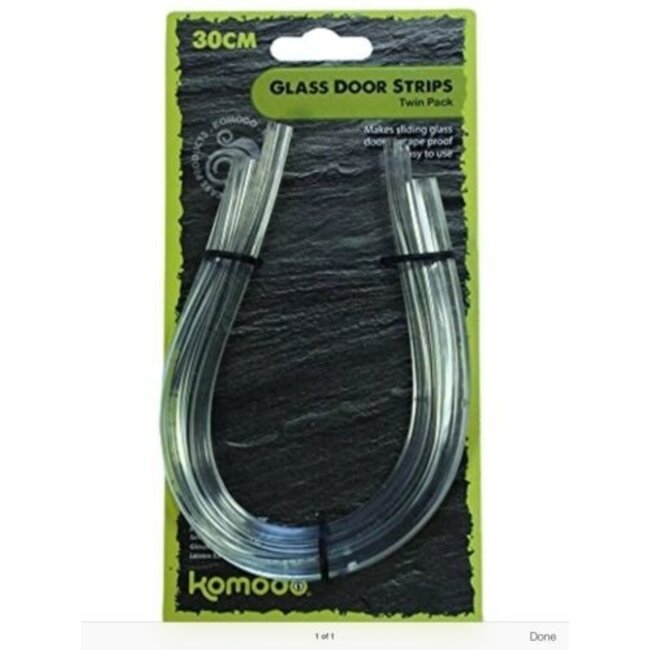 Komodo Glass Door Strip 30cm - Twin Pack