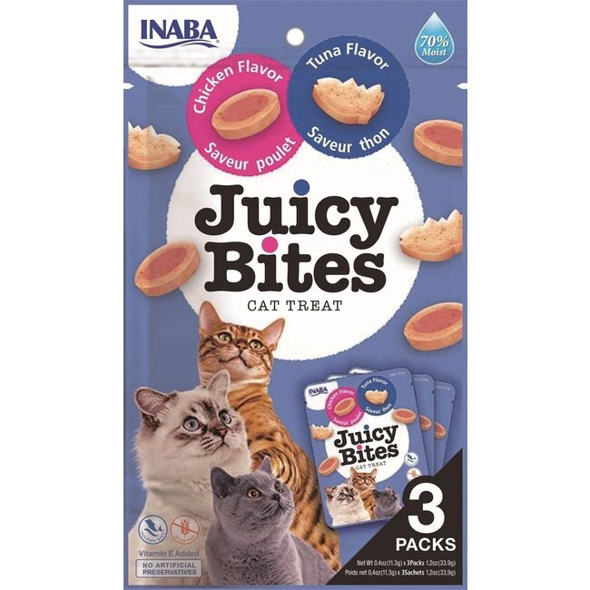 Inaba Juicy Bites Cat Tuna & Chicken Flavor
