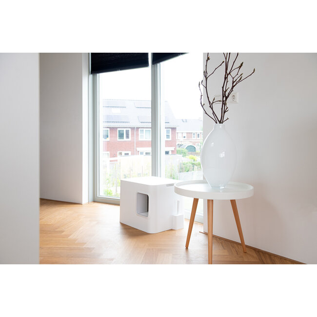 Hoopo Dome Litter Box White