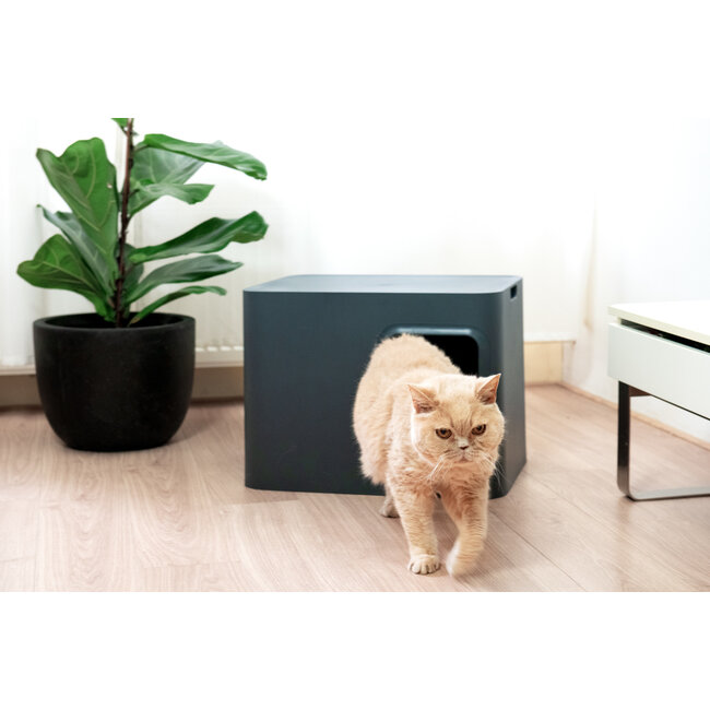 Hoopo Dome Kattenbak Grijs