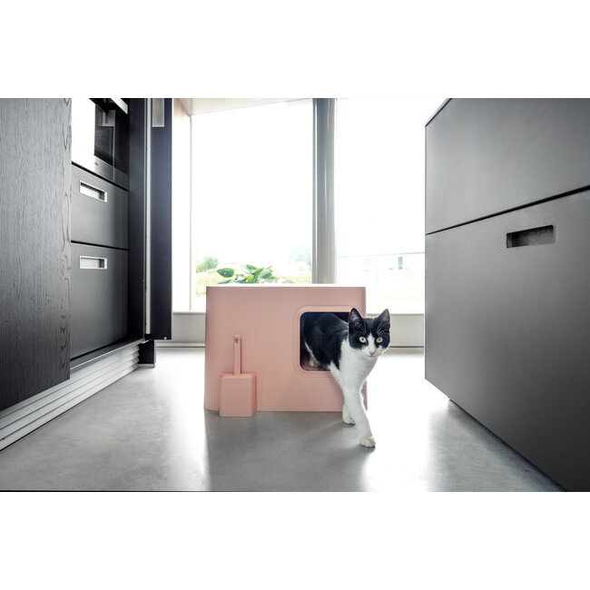 Hoopo Dome Kattenbak Roze