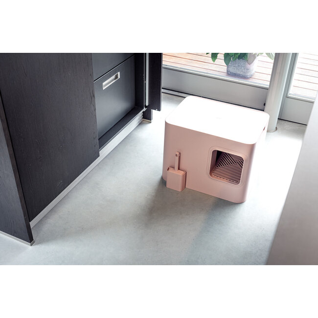Hoopo Dome Pink Litter Box