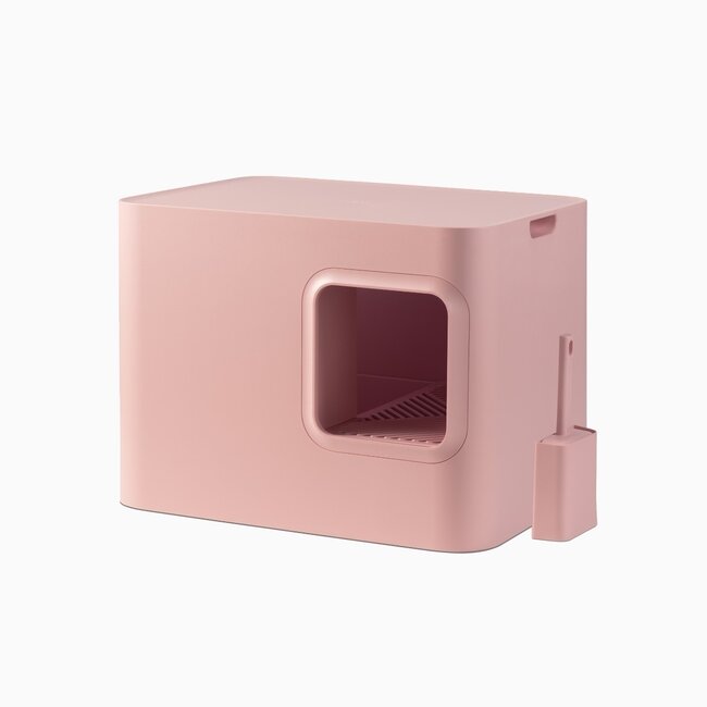 Hoopo Dome Kattenbak Roze