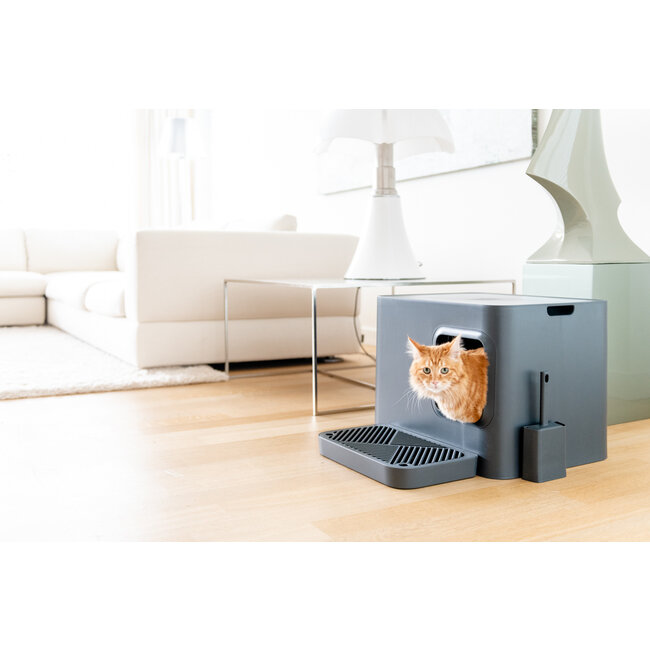Hoopo Dome Plus Litter Box Grey