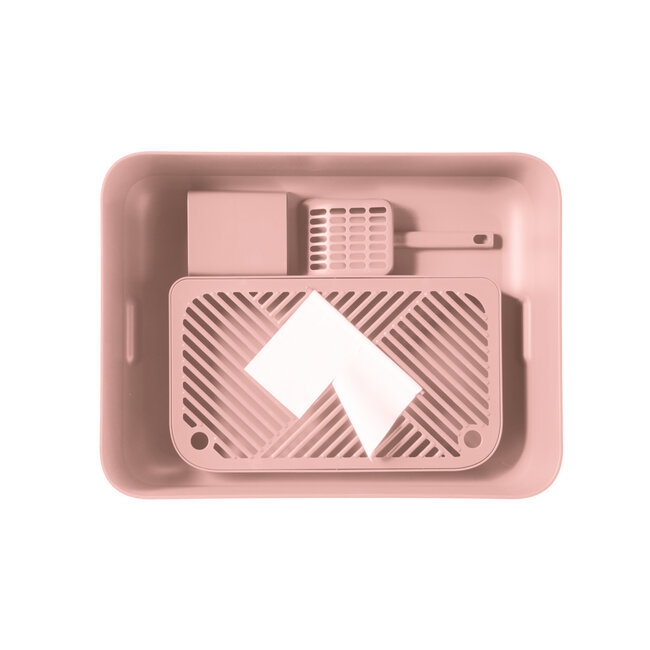 Hoopo Dome Plus Kattenbak Roze