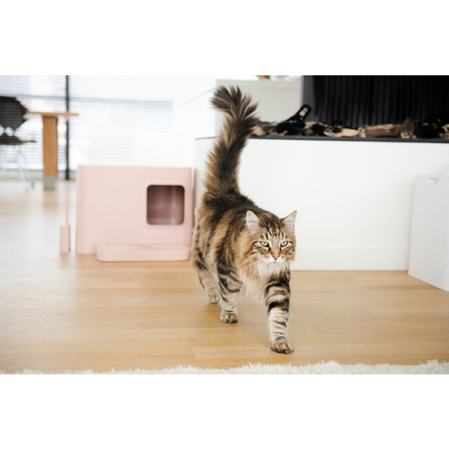 Hoopo Dome Plus Kattenbak Roze