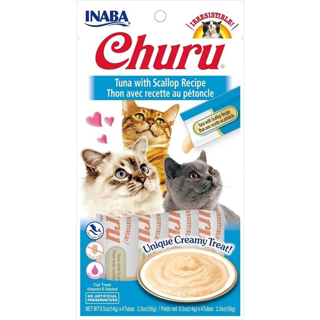 Inaba Churu Cat Tuna With Scallop