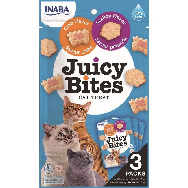 Inaba Juicy Bites Cat Scallop & Crab Flavor