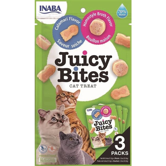 Inaba Juicy Bites Cat Homestyle Broth & Calamine Flavor