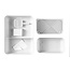 Hoopo Dome Litter Box White