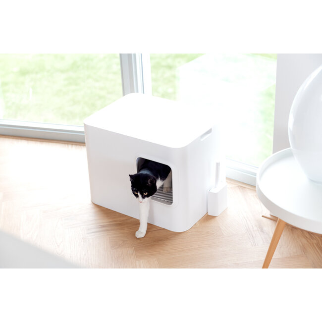 Hoopo Dome Litter Box White