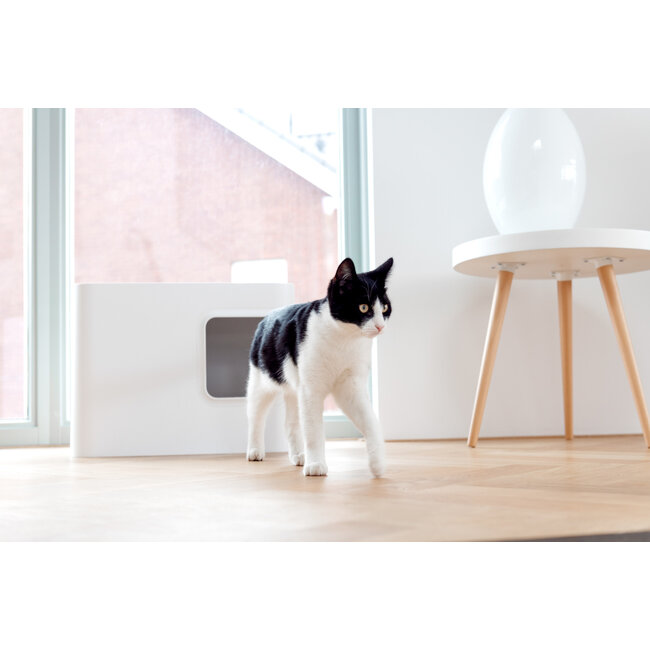 Hoopo Dome Litter Box White