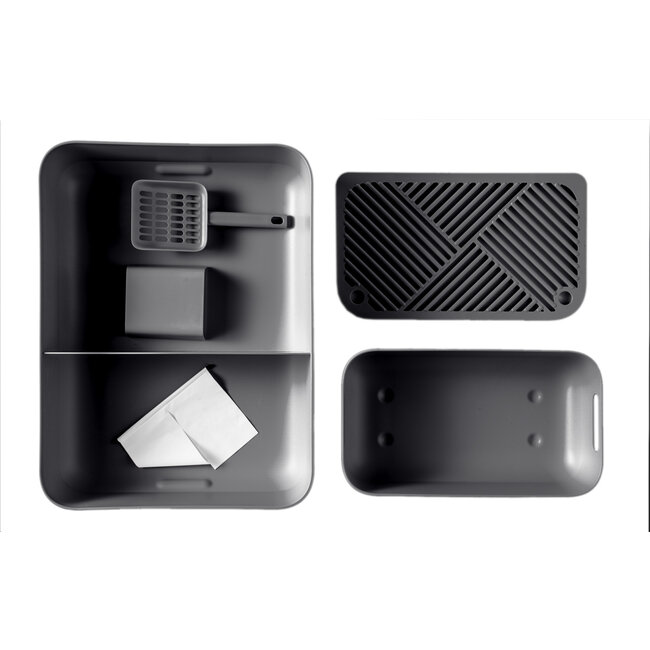 Hoopo Dome Litter Box Grey