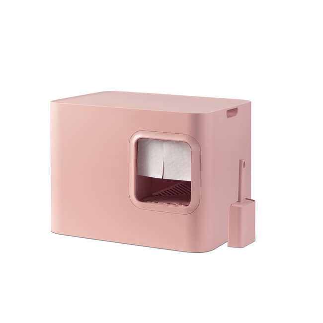 Hoopo Dome Pink Litter Box