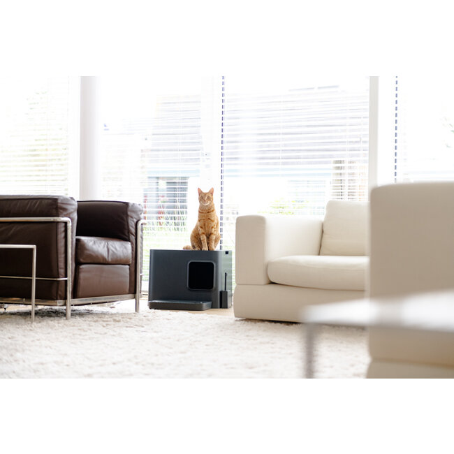 Hoopo Dome Plus Litter Box Grey