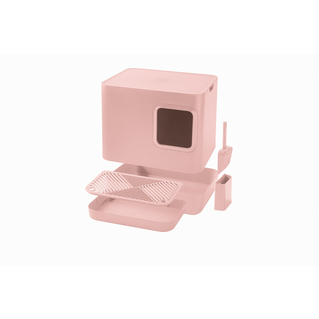 Hoopo Dome Plus Litter Box Pink