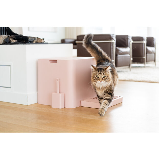 Hoopo Dome Plus Kattenbak Roze