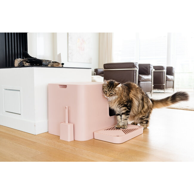 Hoopo Dome Plus Litter Box Pink