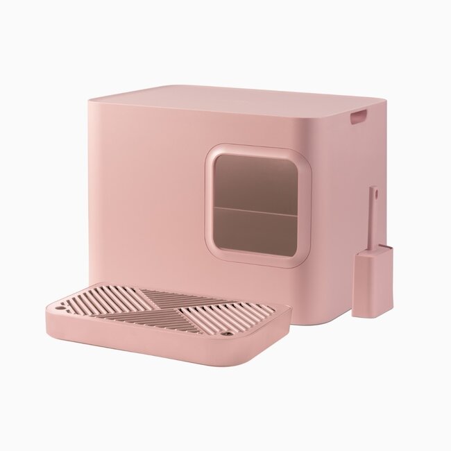 Hoopo Dome Plus Litter Box Pink