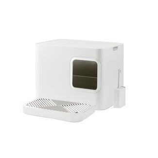 Hoopo Hoopo Dome Plus Kattenbak Wit