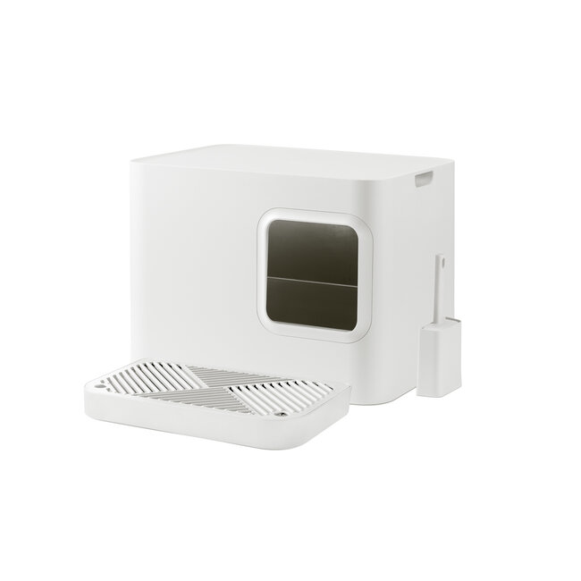 Hoopo Dome Plus Litter Box White