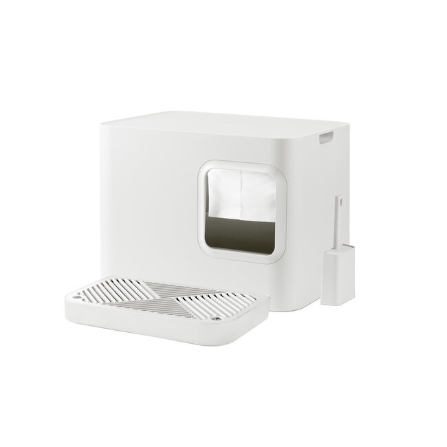 Hoopo Dome Plus Litter Box White