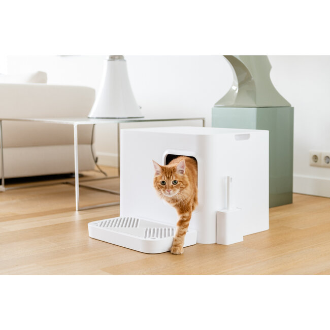 Hoopo Dome Plus Litter Box White