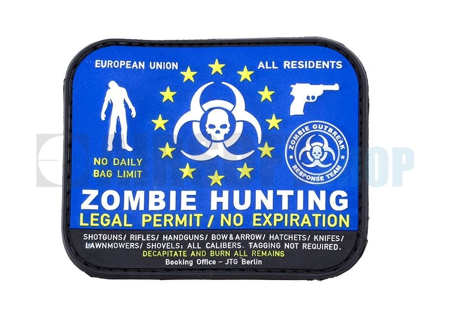 Zombie Hunter PVC Patch (Color)