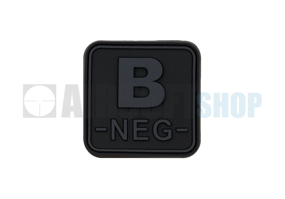 Bloodtype Square PVC Patch B NEG (Blackops)