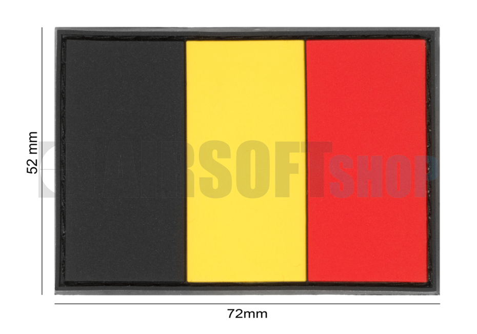Belgium Flag Rubber Patch