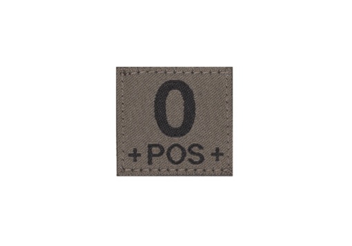 O POS Bloodgroup Patch (RAL7013)