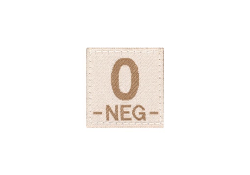 O NEG Bloodgroup Patch (Desert)
