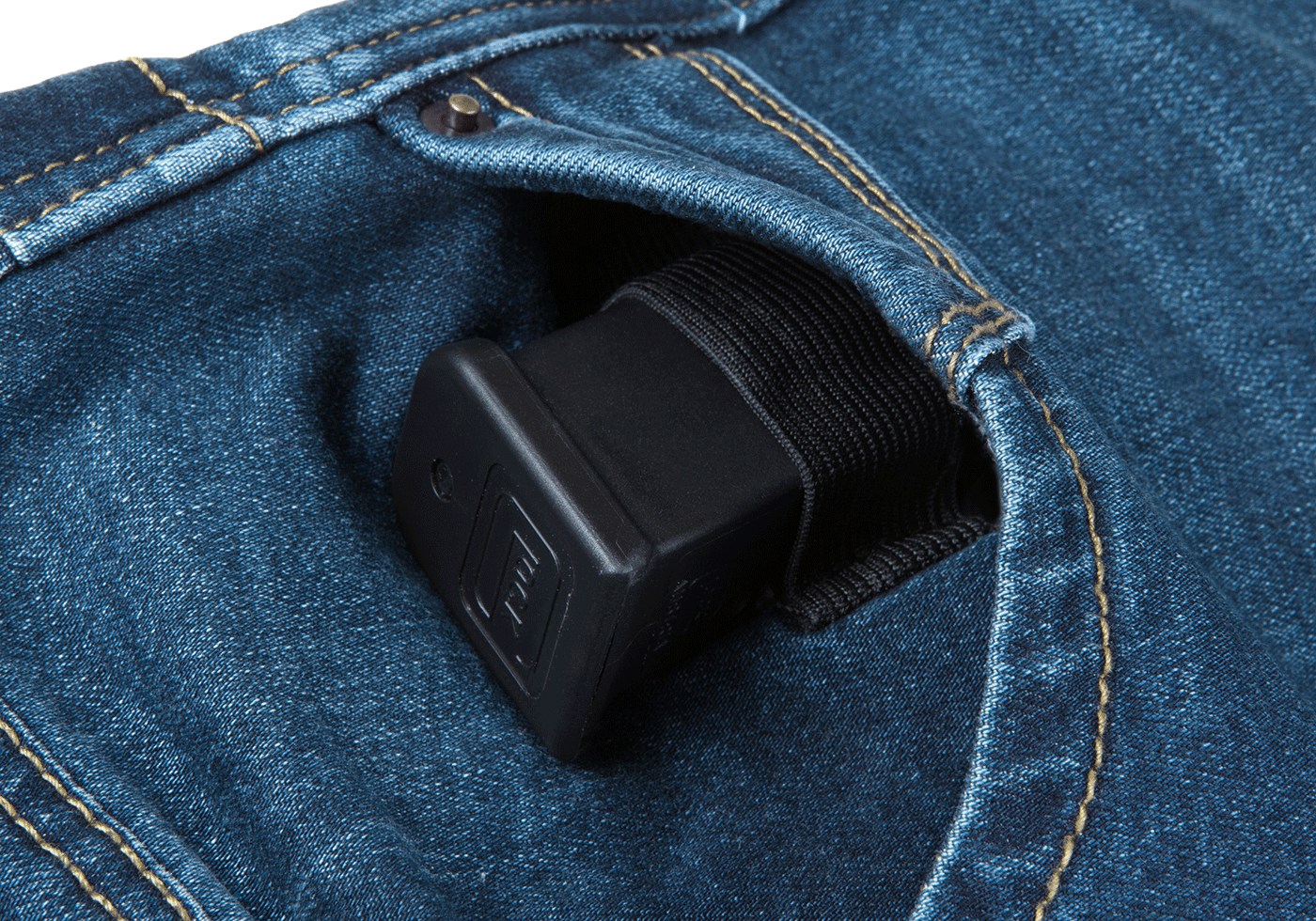 Blue Denim Washed Tactical Flex Jeans (Sapphire)