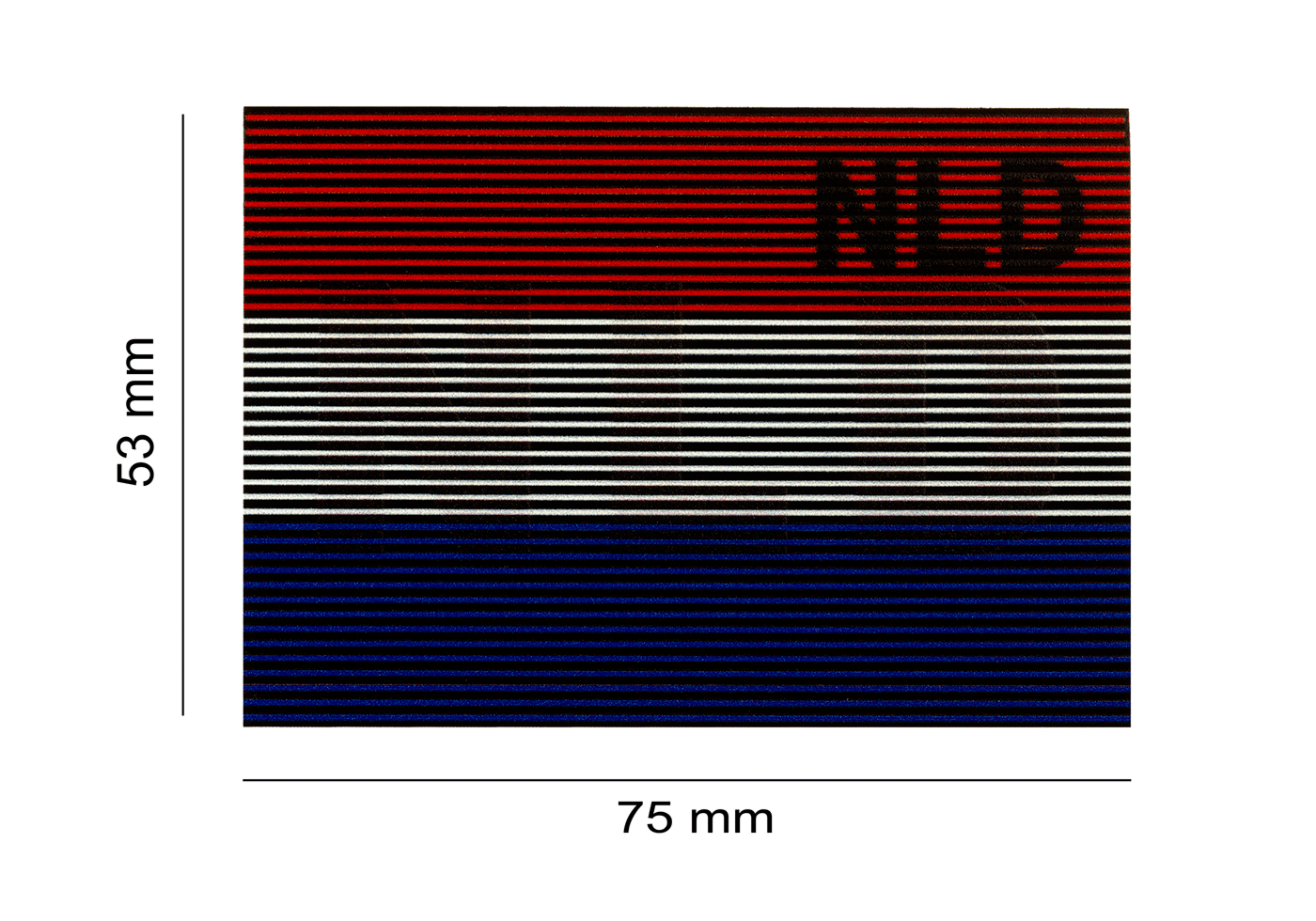 Dual IR Patch BEL (The Netherlands) (Color)