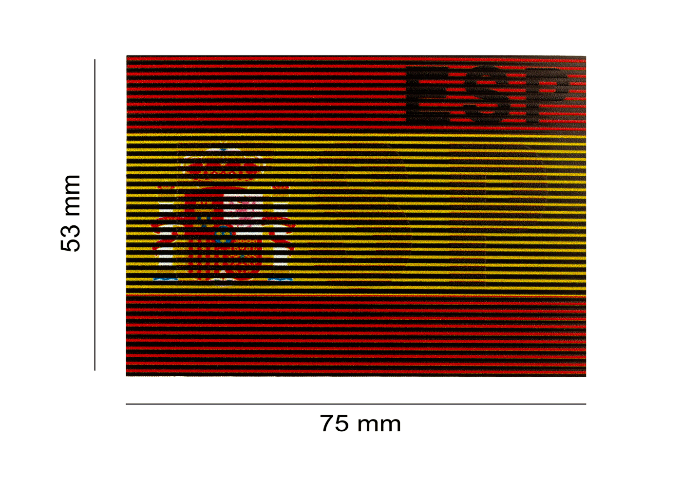 Dual IR Flag Patch ESP (Spain) (Color)