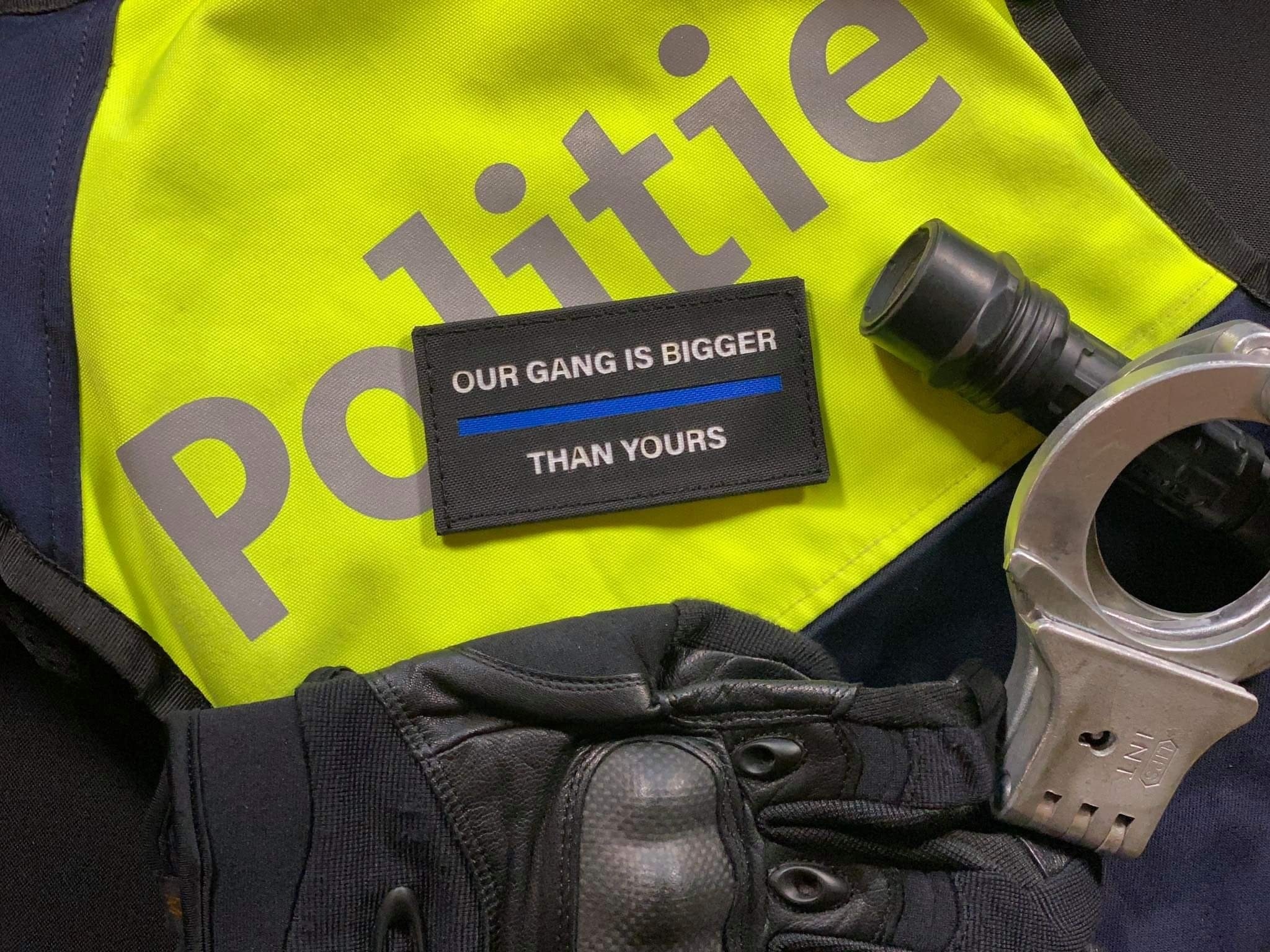 Our Gang Is Bigger Than Yours Police Patch