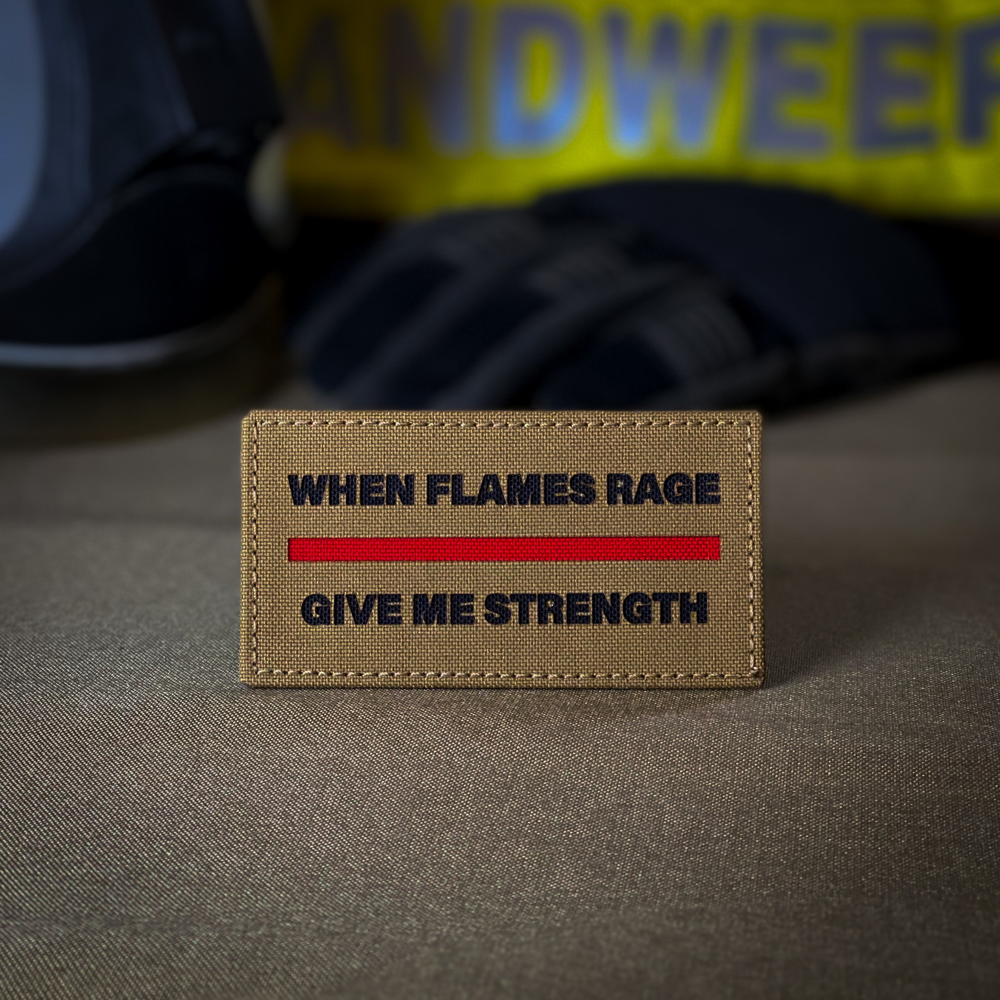 When Flames Rage Firefighter Patch