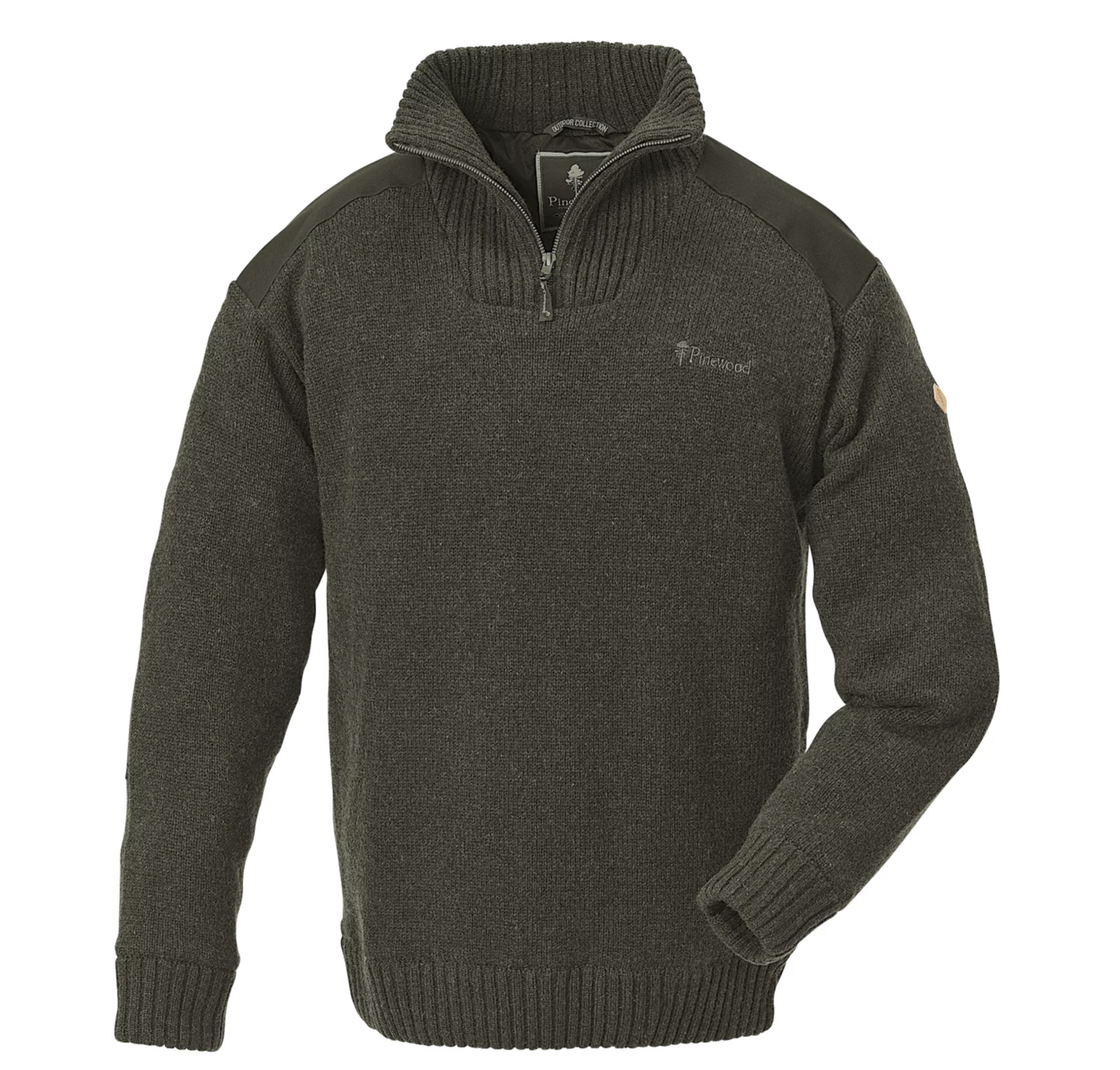 Hurricane Gebreide Sweater (Donkergroen Melange)
