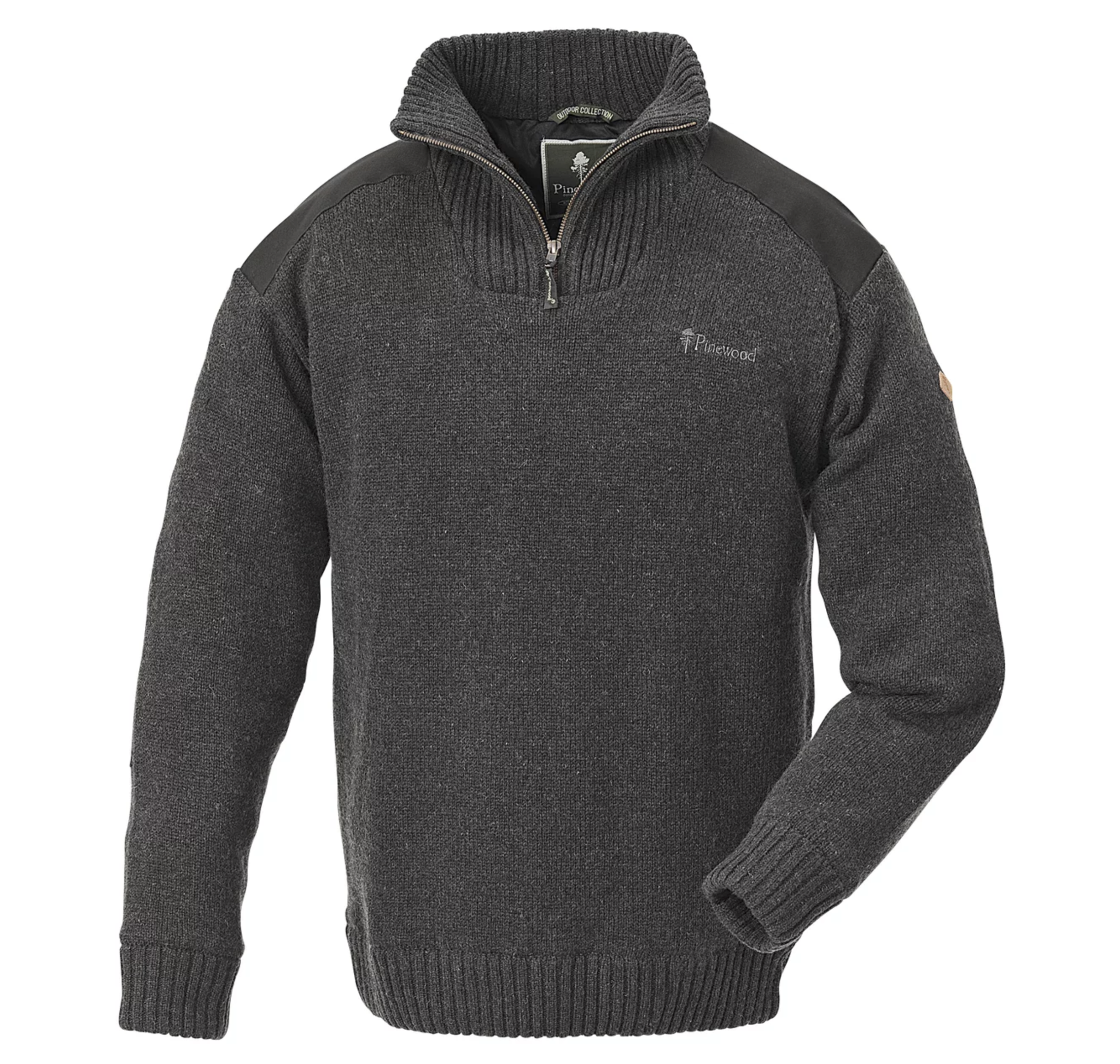 Hurricane Gebreide Sweater (Donkergrijs Melange)
