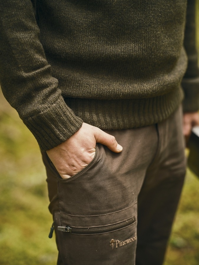 Hurricane Gebreide Sweater (Donkergrijs Melange)