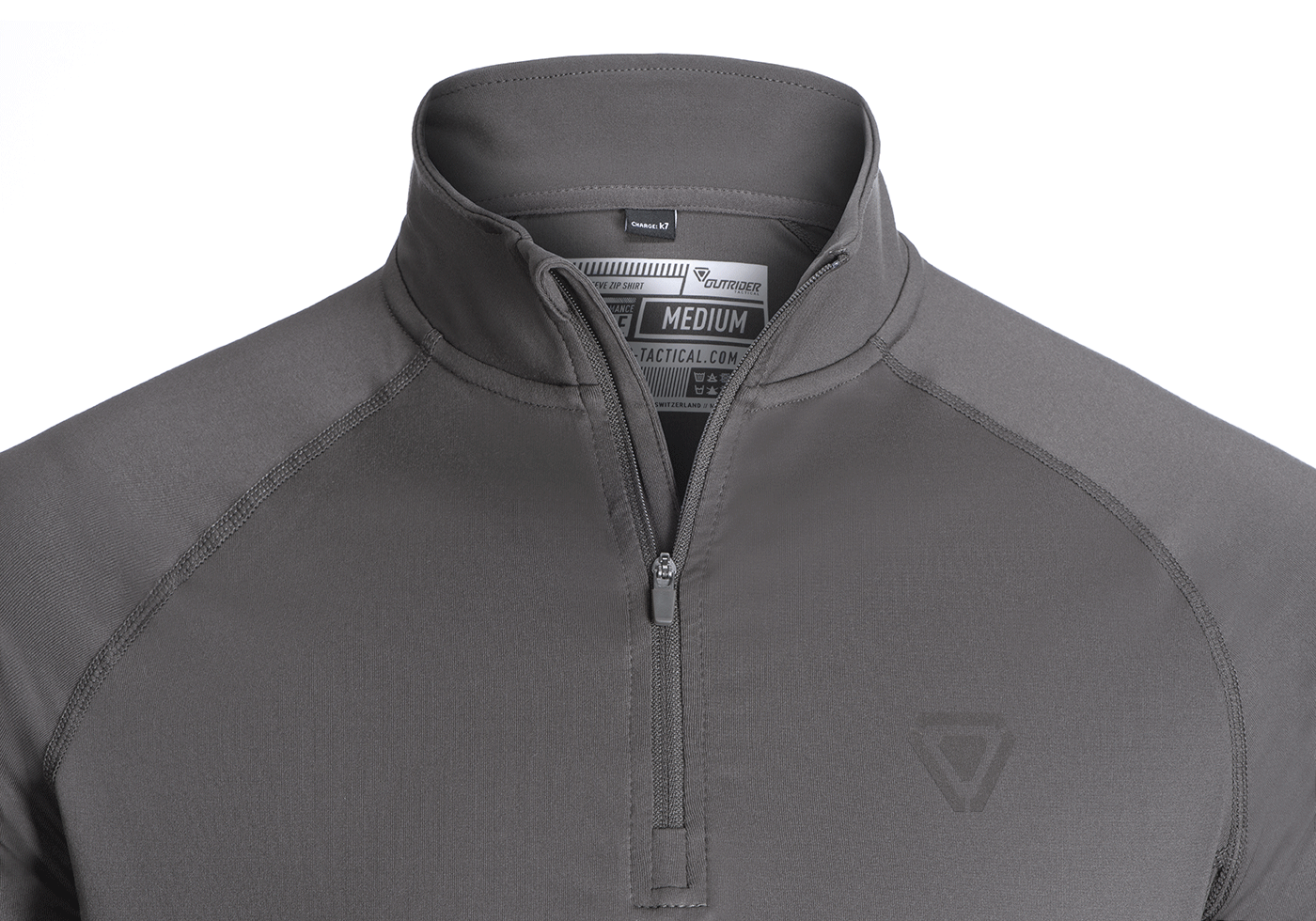 T.O.R.D. Long Sleeve Zip T-Shirt (Wolf Grey)