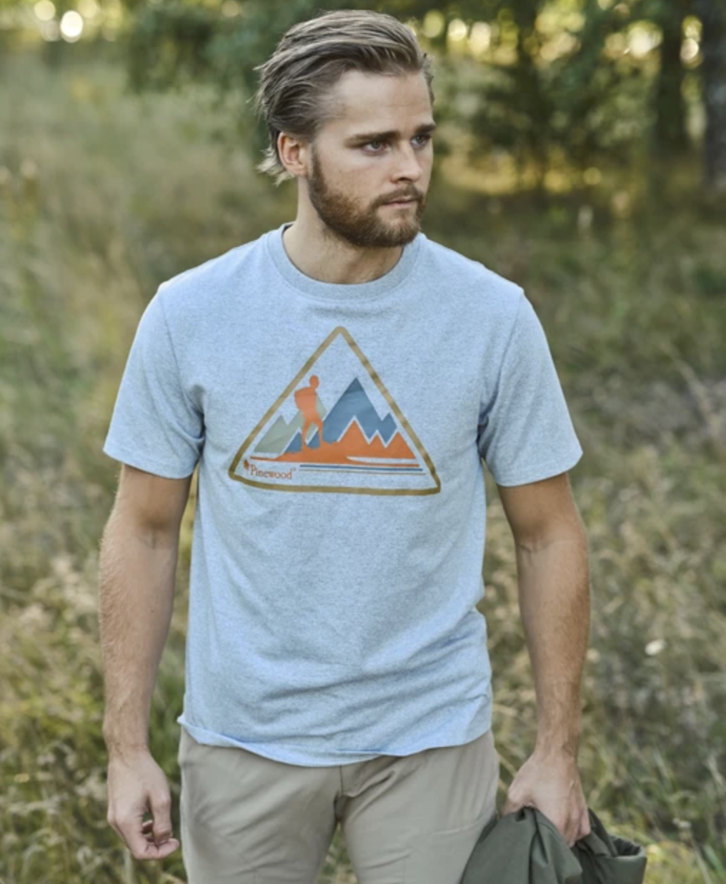 T-Shirt Outdoor Trekker (Licht Grijs)
