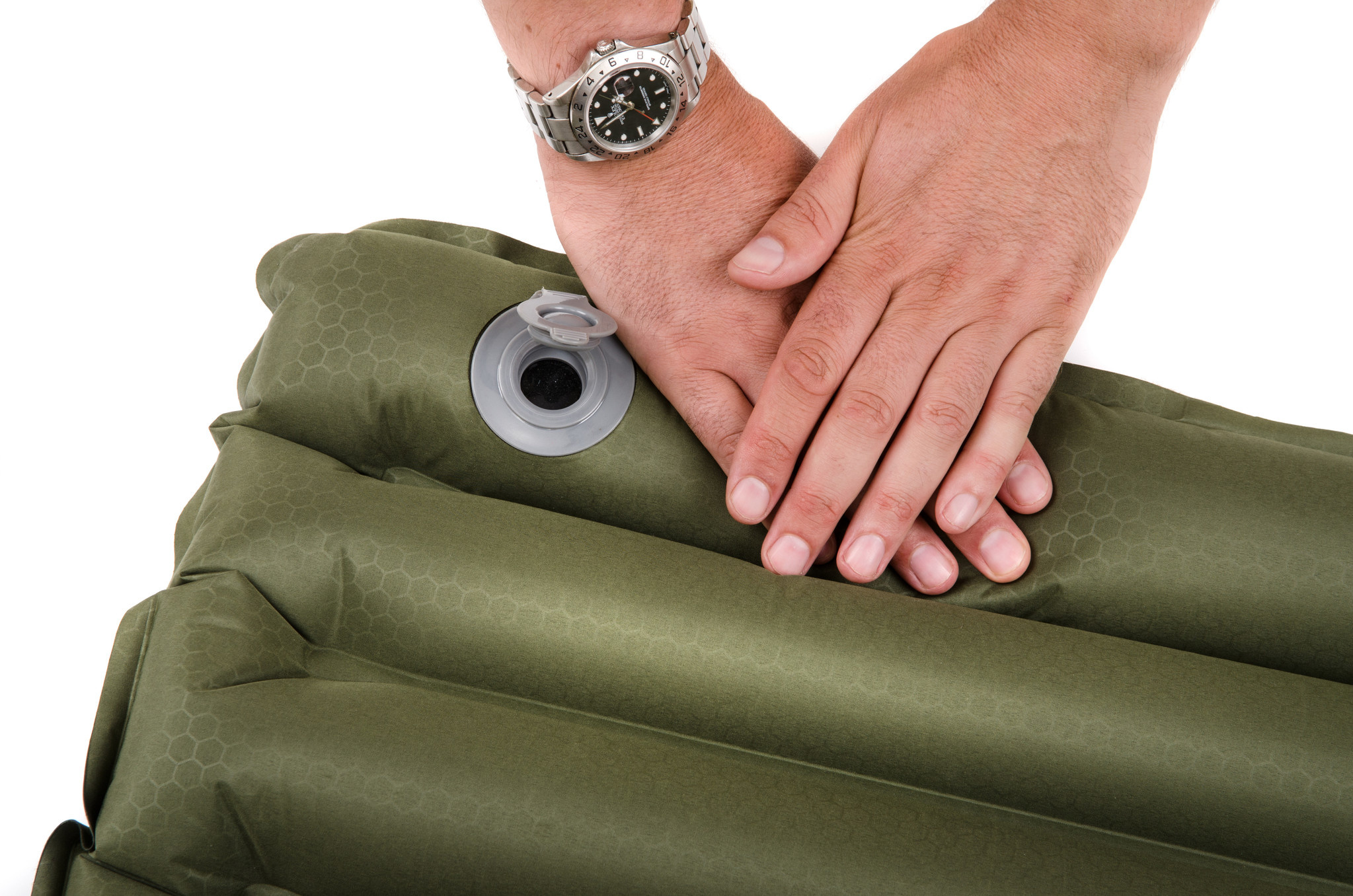 Air Mat With Foot Pump (Blue)