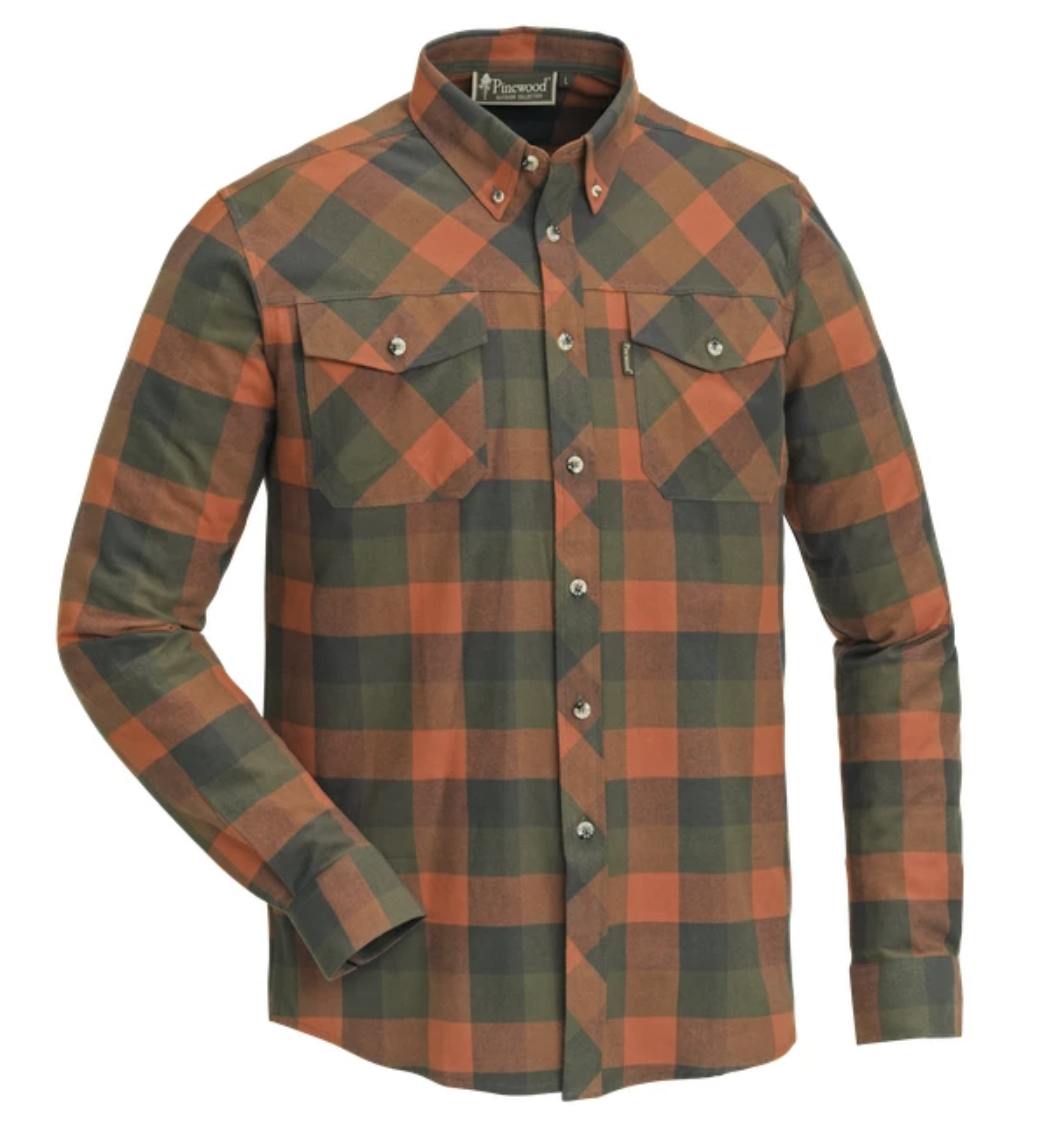 Lumbo Hemd (Terracotta / Groen)