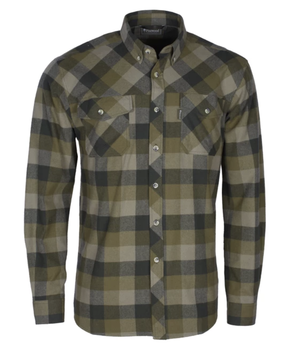 Lumbo Hemd (Olijf/Suede Bruin)