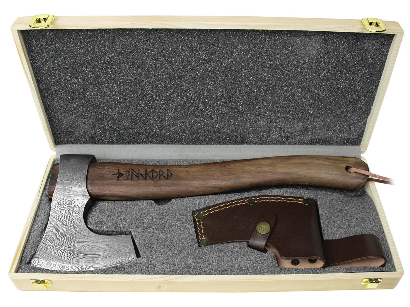 Vidar Damast Vikingbijl (Medium)