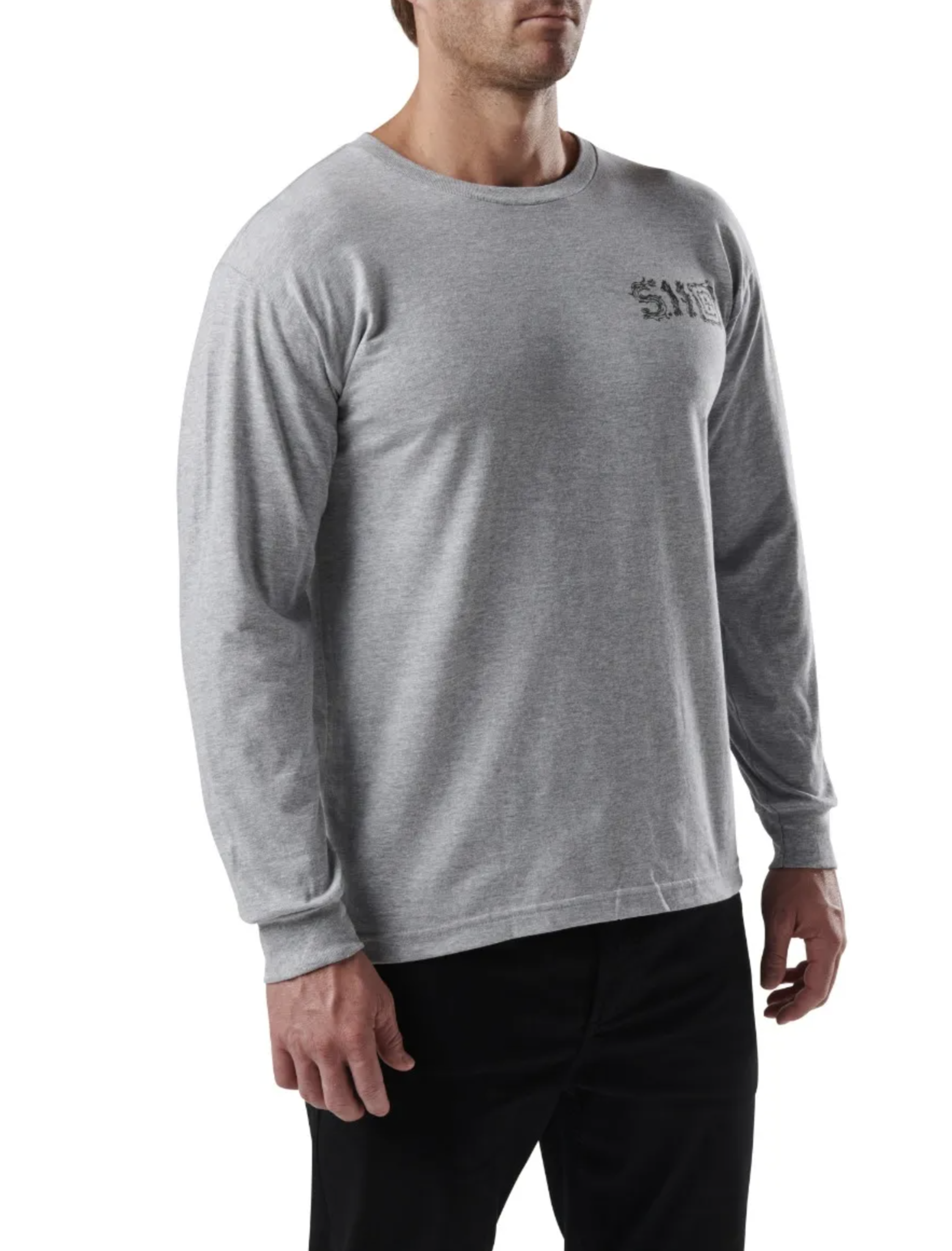 Stay Sharp Long Sleeve T-Shirt (Heather Gray)