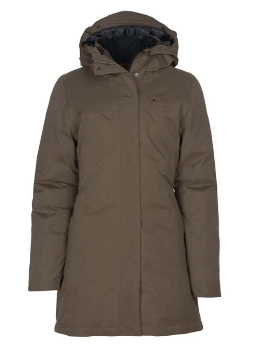 Dames Värnamo Padded Jas (Aarde Bruin)