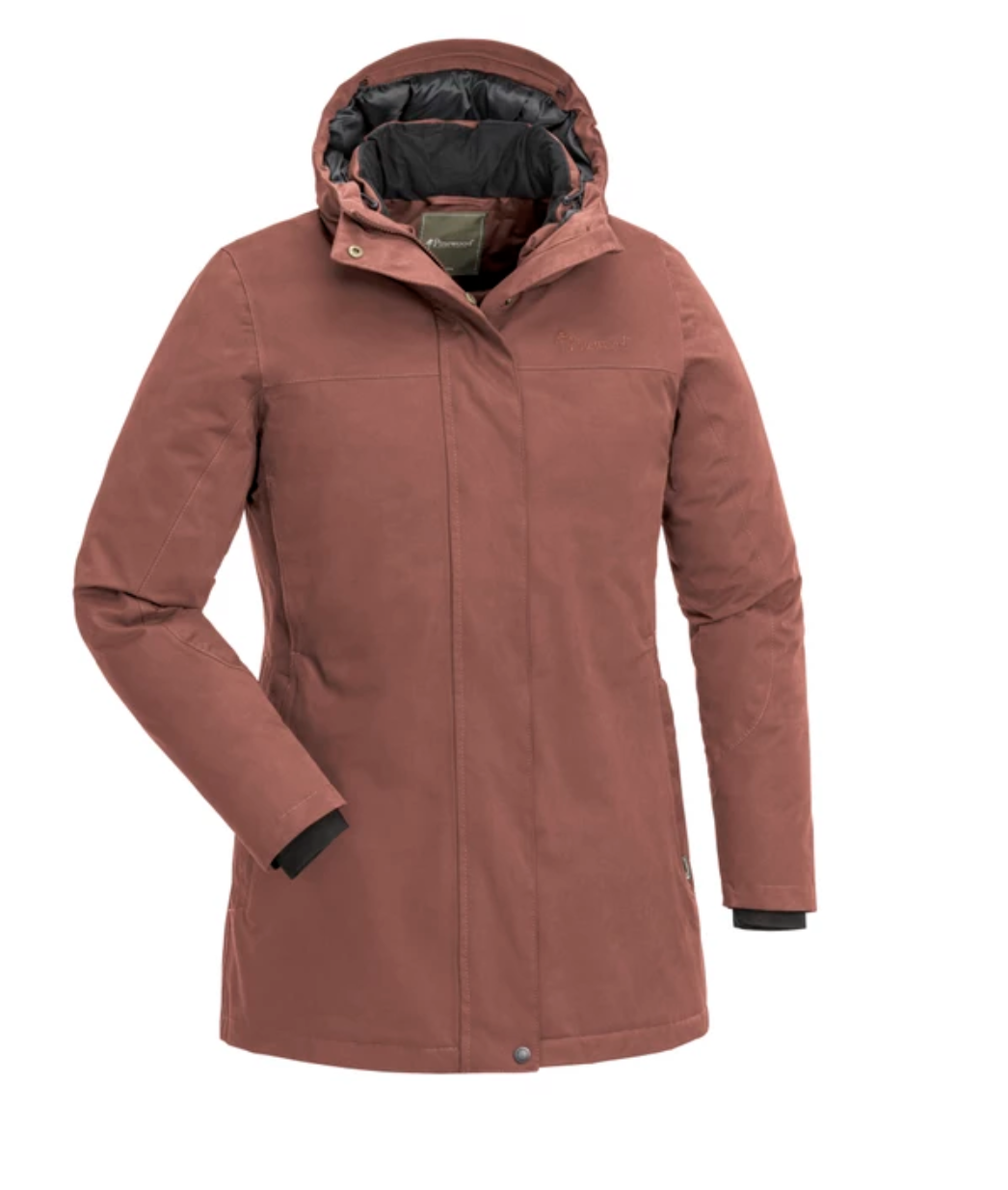 Dames Värnamo Padded Jas (Donker Koper)