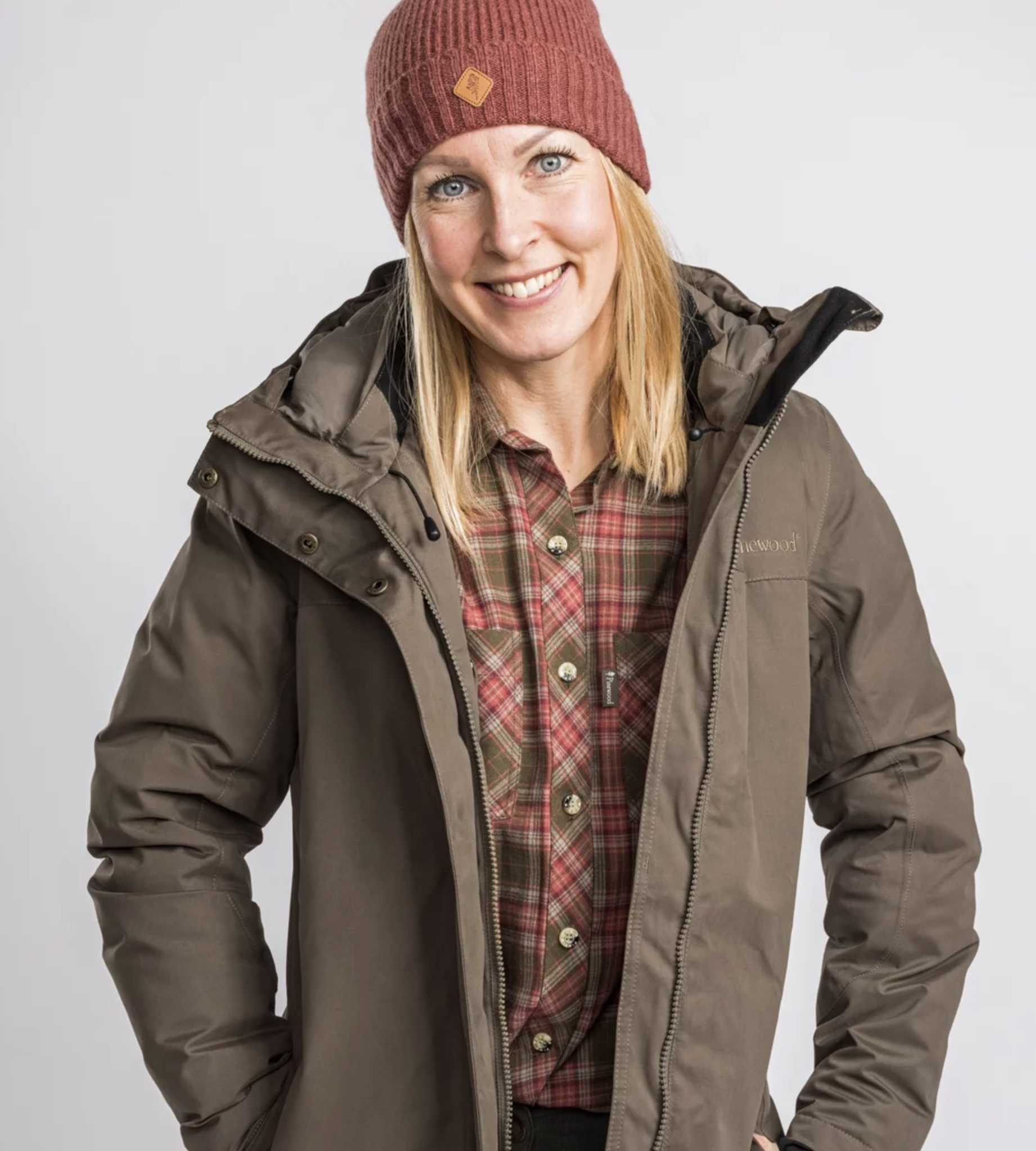 Dames Värnamo Padded Jas (Donker Koper)